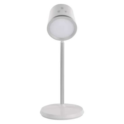 Lampe de table à intensité variable rechargeable 4en1 LED/6W/3,7V 3000K/4000K/6500K 1500mAh blanc