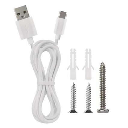 Lampe de table à intensité variable rechargeable 4en1 LED/6W/3,7V 3000K/4000K/6500K 1500mAh blanc