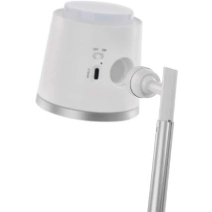 Lampe de table à intensité variable rechargeable 4en1 LED/6W/3,7V 3000K/4000K/6500K 1500mAh blanc