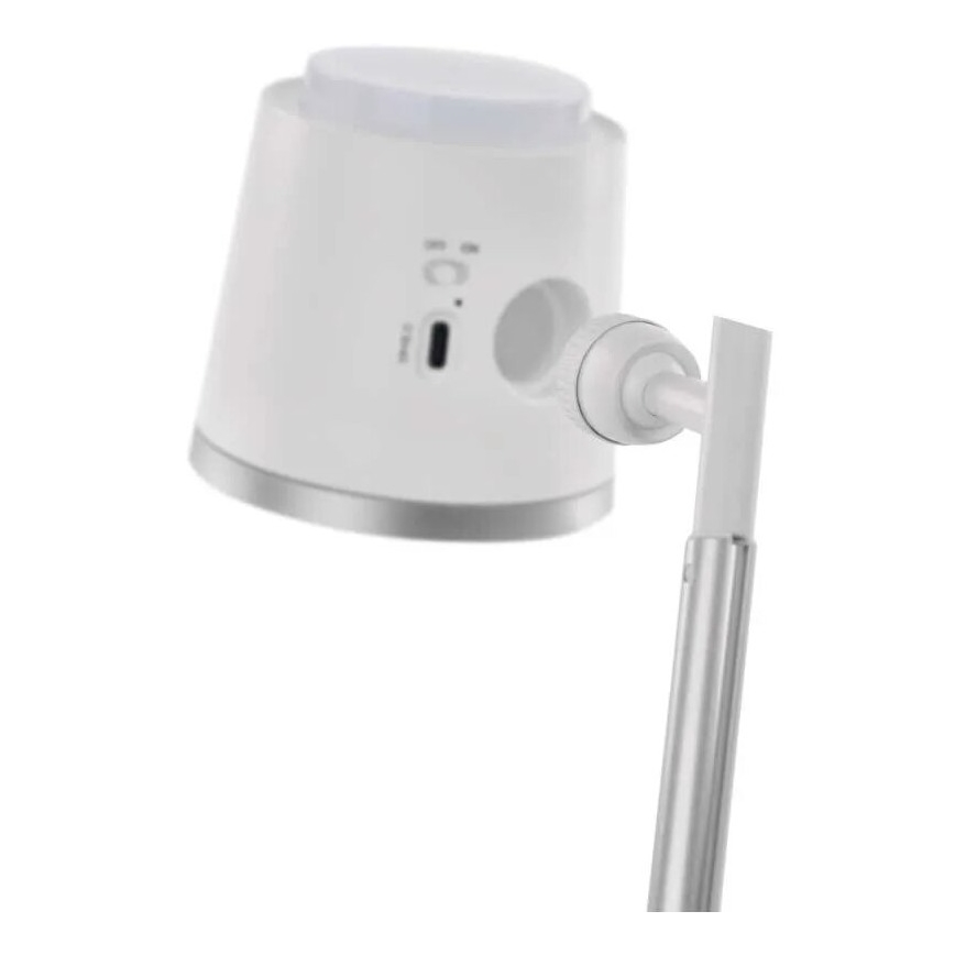 Lampe de table à intensité variable rechargeable 4en1 LED/6W/3,7V 3000K/4000K/6500K 1500mAh blanc