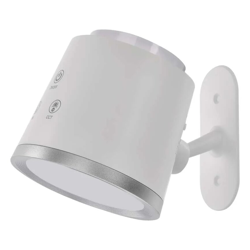 Lampe de table à intensité variable rechargeable 4en1 LED/6W/3,7V 3000K/4000K/6500K 1500mAh blanc