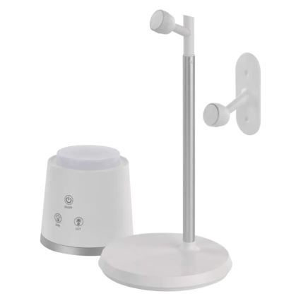 Lampe de table à intensité variable rechargeable 4en1 LED/6W/3,7V 3000K/4000K/6500K 1500mAh blanc