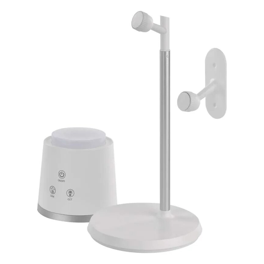 Lampe de table à intensité variable rechargeable 4en1 LED/6W/3,7V 3000K/4000K/6500K 1500mAh blanc