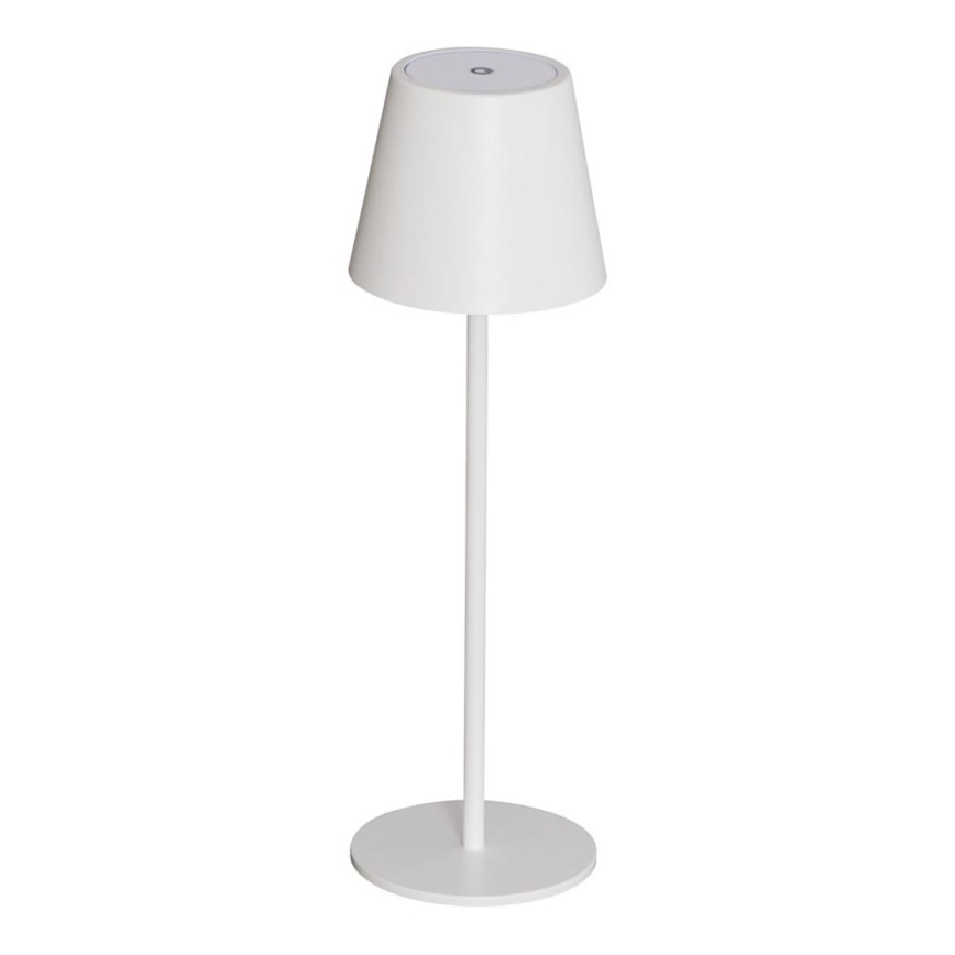 Lampe de table à intensité variable rechargeable INITA LED/1,2W/1800 mAh IP54 blanc
