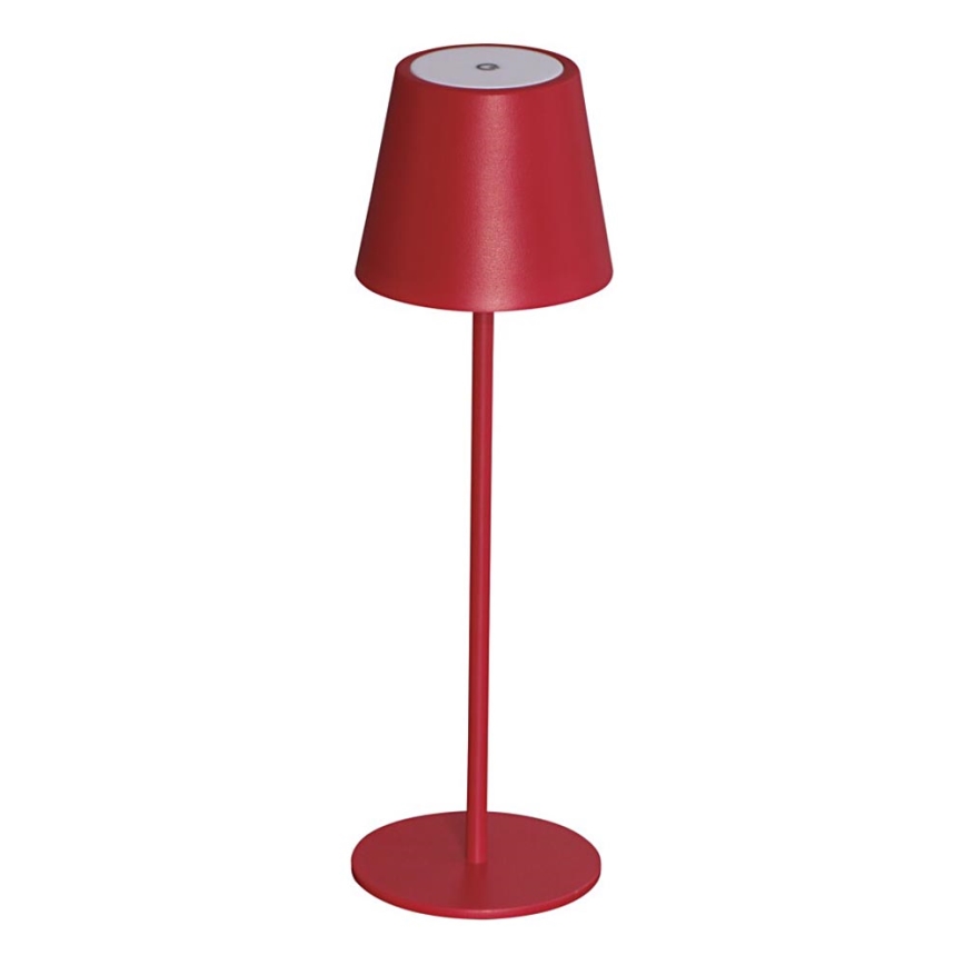 Lampe de table à intensité variable rechargeable INITA LED/1,2W/1800 mAh IP54 rouge