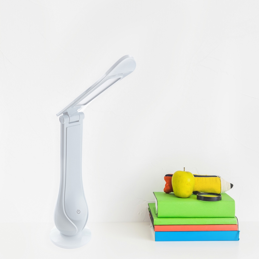 Lampe de table à intensité variable rechargeable LILLY LED/4W/5V 1200 mAh blanc