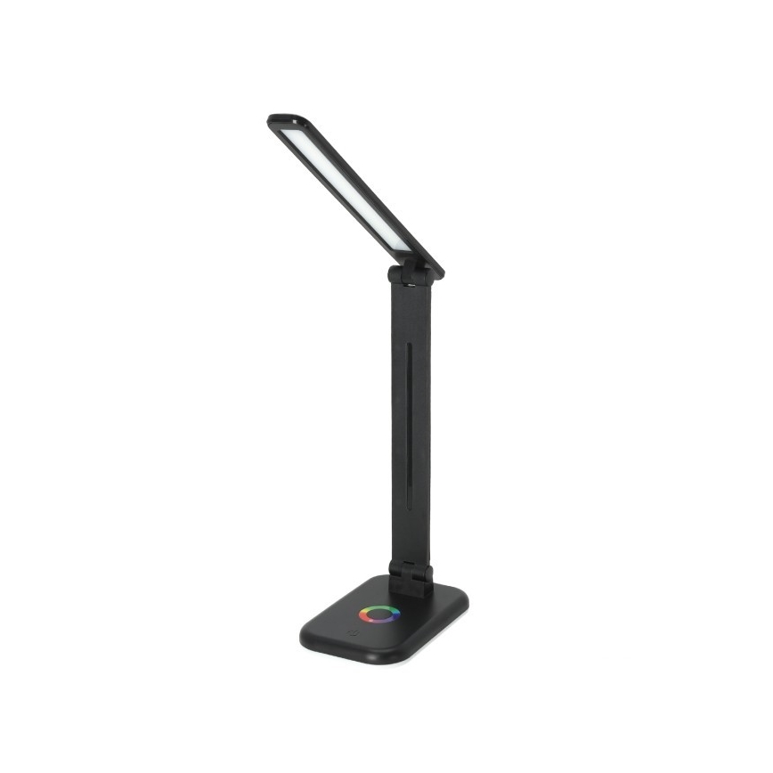 Lampe de table à intensité variable RGBW NOBLITE LED/7W/5V 3000/4000/6500K noir