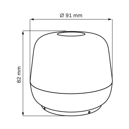 Lampe de table extérieure à intensité variable SAMBA LED/1,2W/5V USB 1200 mAh IP44 gris