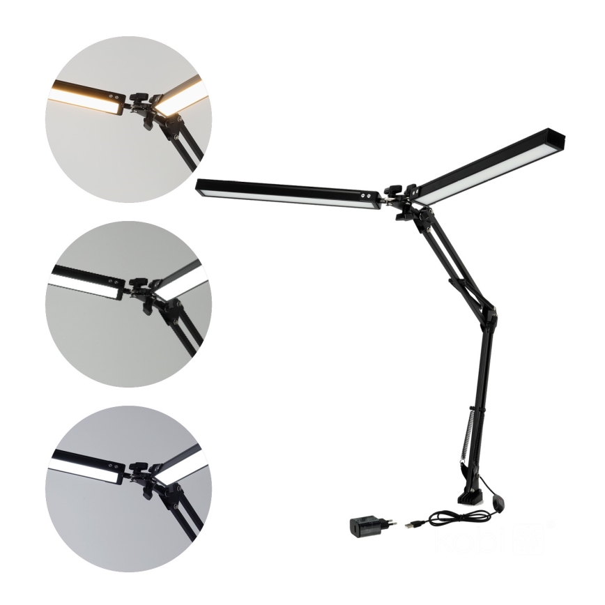 Lampe de table à intensité variable TENUIX DUO 2xLED/14W/230V 3000-6000K