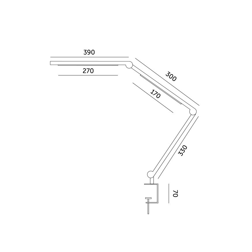 Lampe de table à intensité variable TENUIX FOLD LED/20W/230V 3000-6500K noir