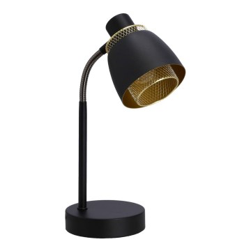 Lampe de table ALEKSANDRIA 1xE14/40W/230V noir/doré