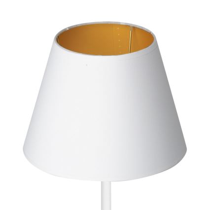 Lampe de table ARDEN 1xE27/60W/230V d. 20 cm blanc/doré