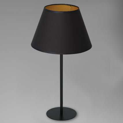 Lampe de table ARDEN 1xE27/60W/230V d. 30 cm noir/doré