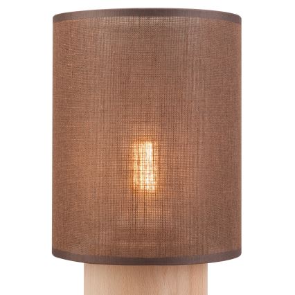 Lampe de table ARI TABLE 1xE27/60W/230V marron/hêtre