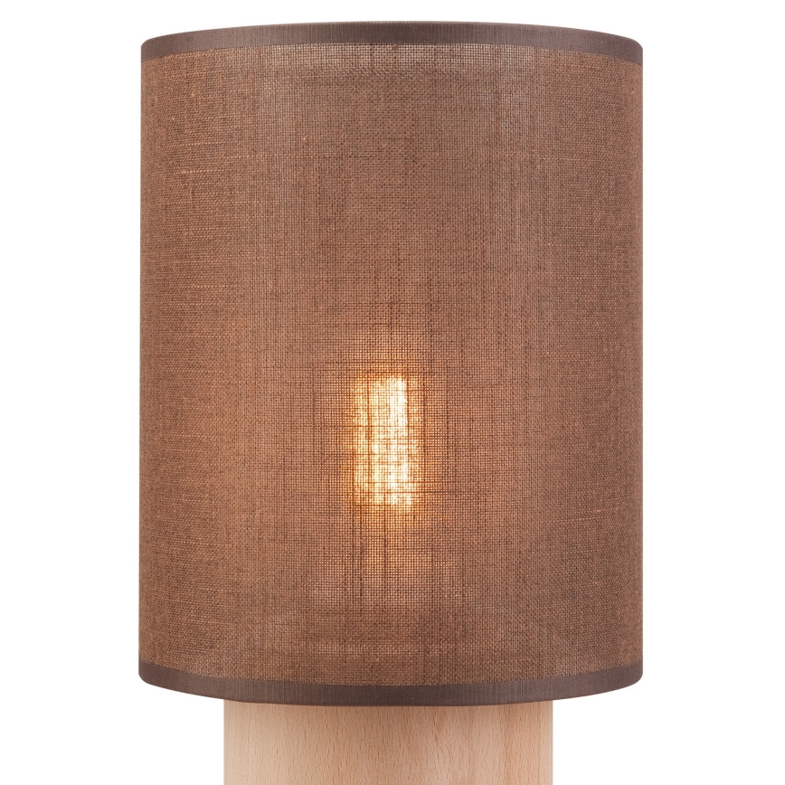 Lampe de table ARI TABLE 1xE27/60W/230V marron/hêtre