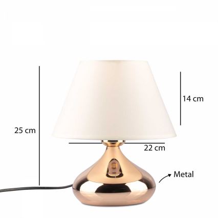 Lampe de table ASPARAGUS 1xE27/40W/230V cuivrée