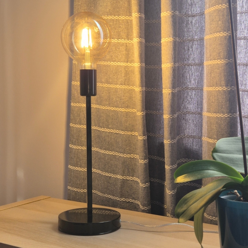 Lampe de table ASTRID 1xE27/60W/230V noir brillant