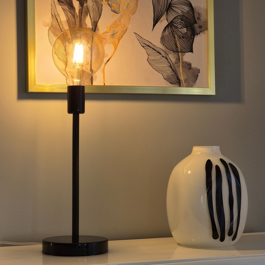 Lampe de table ASTRID 1xE27/60W/230V noir brillant