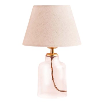 Lampe de table AYD 1xE27/40W/230V crème/transparente