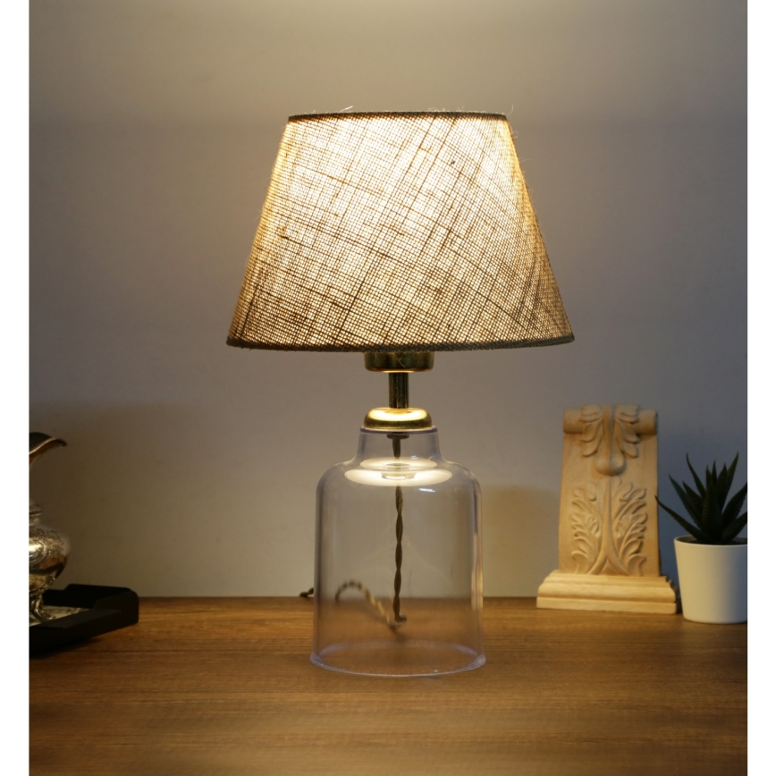 Lampe de table AYD 1xE27/40W/230V marron/transparent