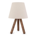 Lampe de table AYD 1xE27/60W/230V beige/marron