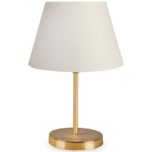 Lampe de table AYD 1xE27/60W/230V blanc/doré