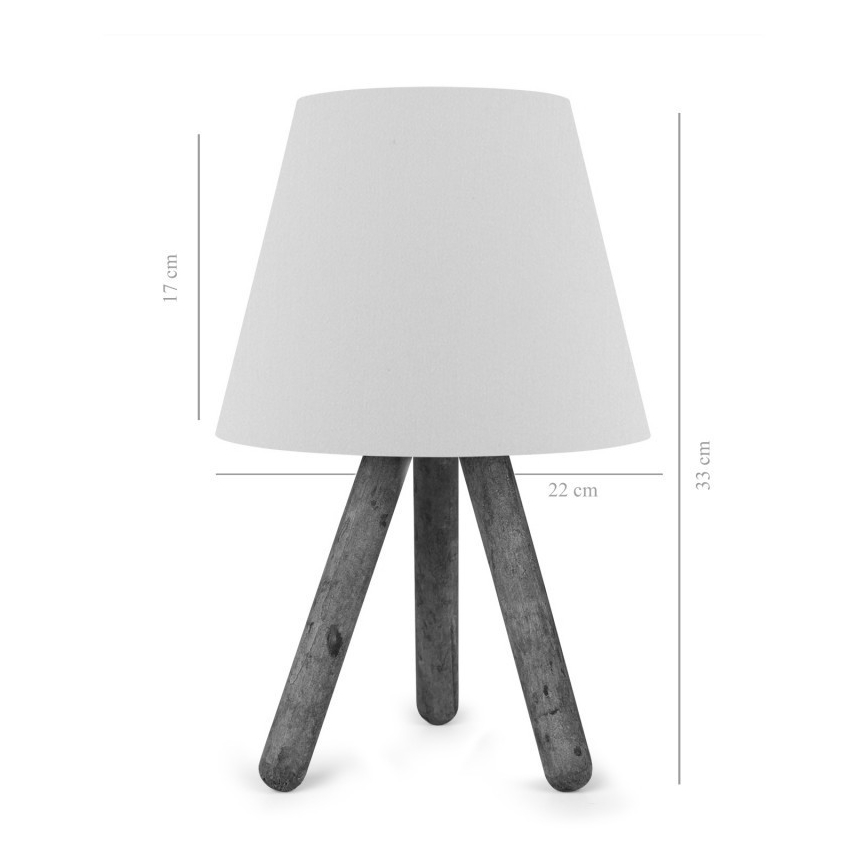 Lampe de table AYD 1xE27/60W/230V crème