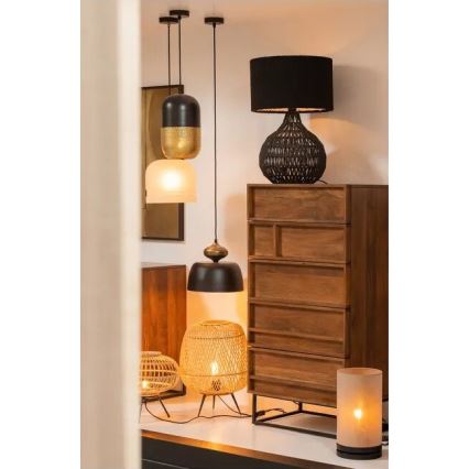 Lampe de table BASICLABEL 1xE27/40W/230V bambou