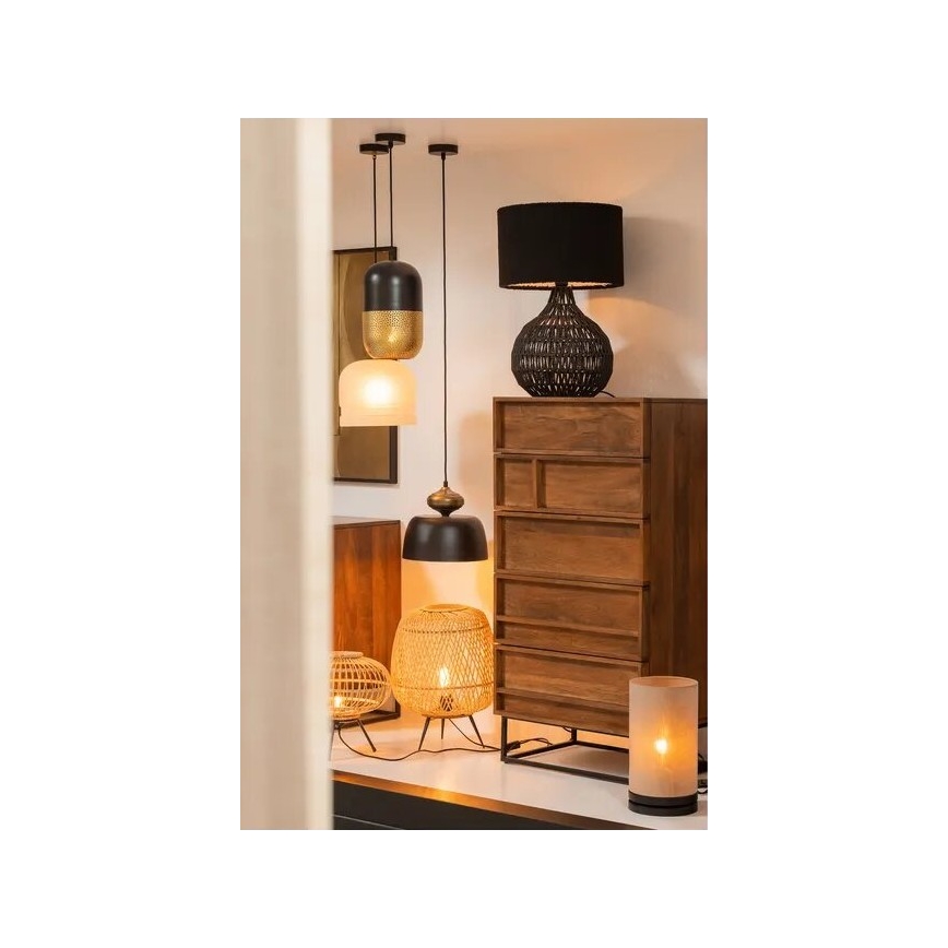 Lampe de table BASICLABEL 1xE27/40W/230V bambou