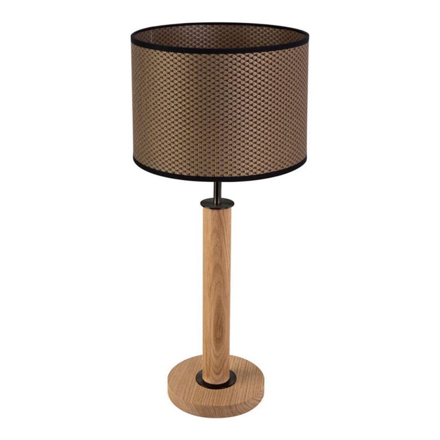 Lampe de table BENITA 1xE27/60W/230V 61 cm marron/chêne