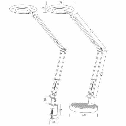 Lampe de table BIANCA LED/8W/230V