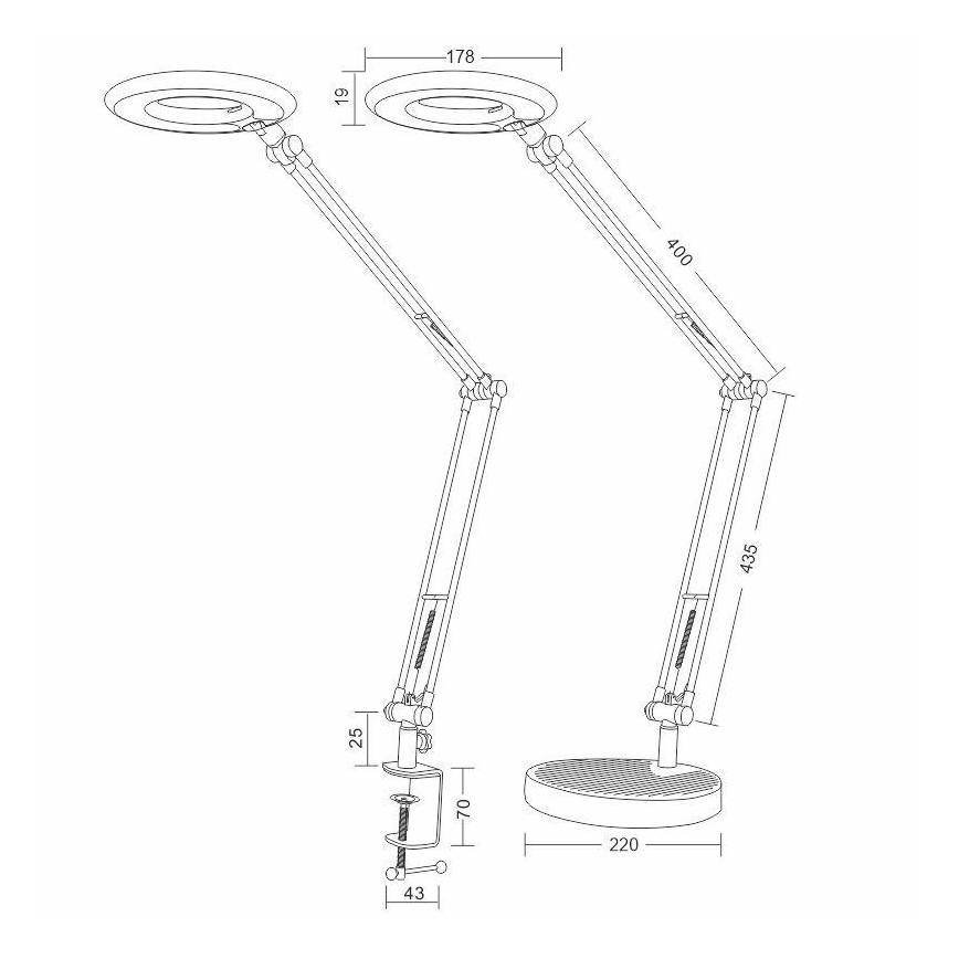 Lampe de table BIANCA LED/8W/230V