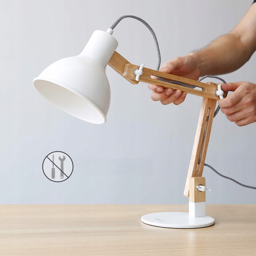 Lampe de table blanche 1xE27/40W/230V