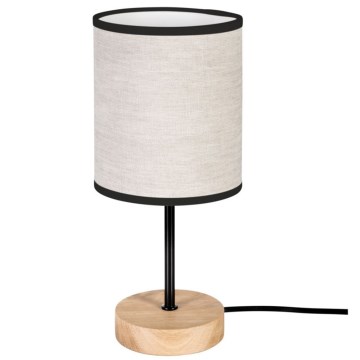 Lampe de table BOHO 1xE27/25W/230V chêne - certifié FSC