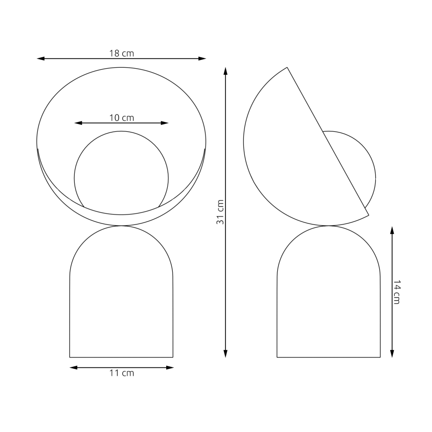 Lampe de table BOTO 1xG9/8W/230V blanche