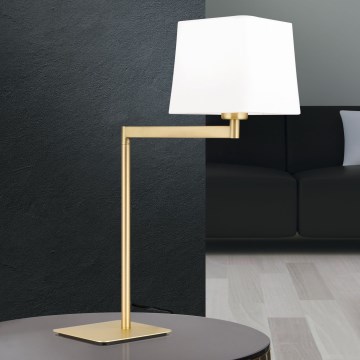 Lampe de table CARLTON 1xE27/40W/230V blanc/doré