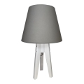 Lampe de table CONE 1xE27/60W/230V blanc/gris