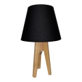 Lampe de table CONE 1xE27/60W/230V pin noir