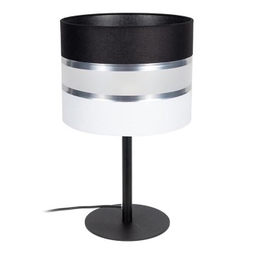 Lampe de table CORAL 1xE27/60W/230V noir/blanc