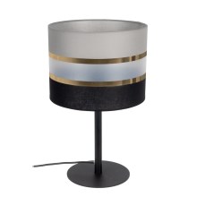 Lampe de table CORAL 1xE27/60W/230V noire/grise