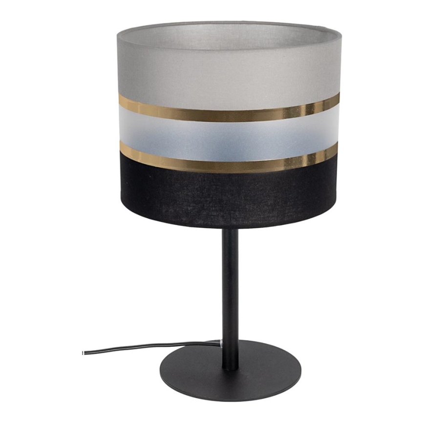 Lampe de table CORAL 1xE27/60W/230V noire/grise