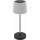 Lampe de table d'extérieur rechargeable LED à intensité réglable — 2W/5V, IP44, 1200 mAh, gris