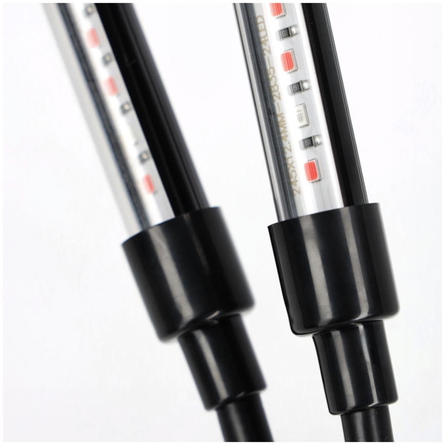 Lampe de table LED flexible et dimmable pour la culture des plantes VITARO 4xLED/10W/230V, noire