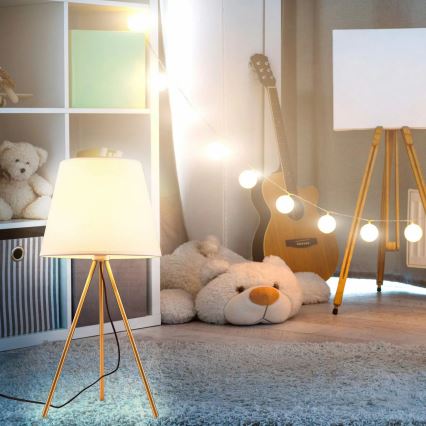 Lampe de table ELENA 1xE27/20W/230V blanc