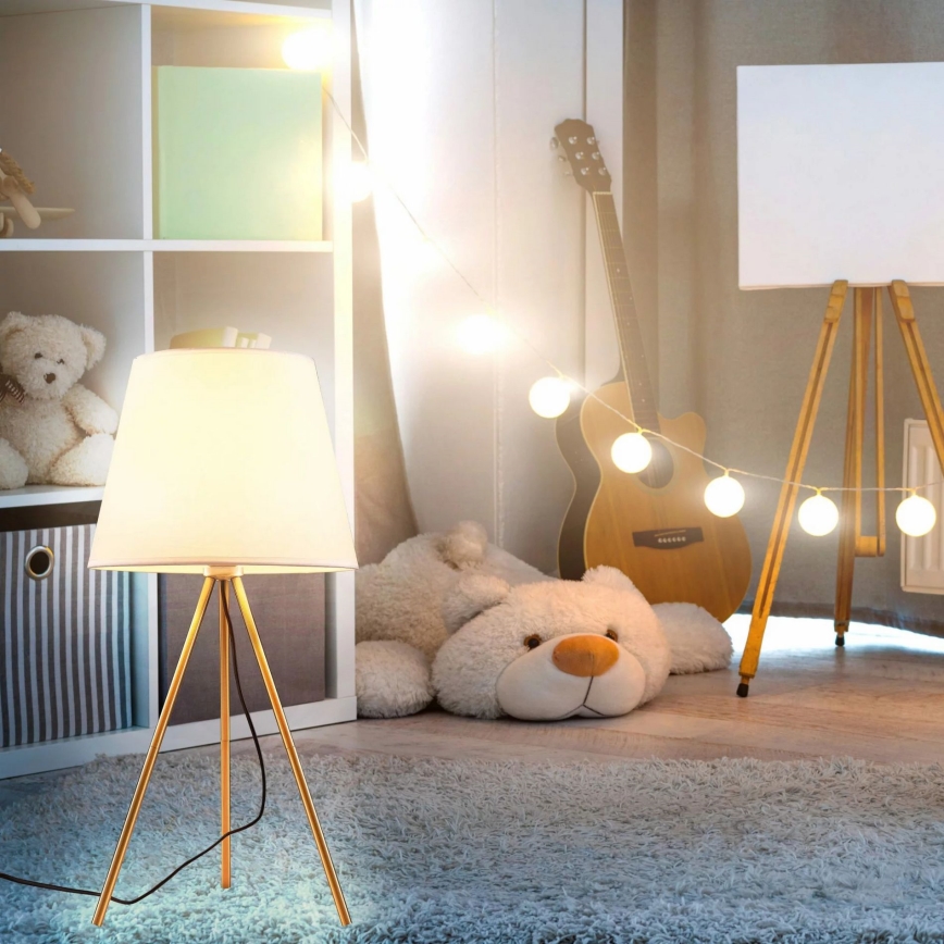Lampe de table ELENA 1xE27/20W/230V blanc