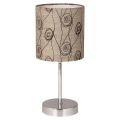 Lampe de table EMILY 1xE14/40W/230V beige/chrome brillant