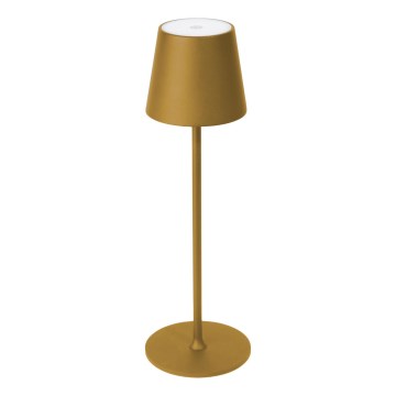 Lampe de table extérieure rechargeable à intensité variable LED/4W/4000 mAh 3000/4000/5500K IP44 doré