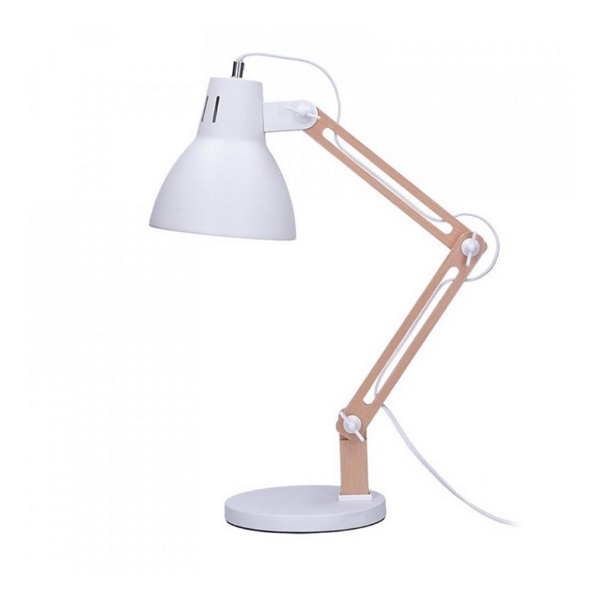 Lampe de table FALUN 1xE27/25W/230V blanc/chêne