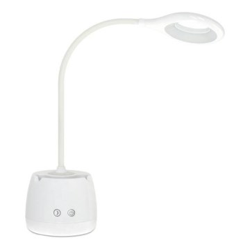 Lampe de table flexible à intensité variable et rechargeable LUSIA LED/5W/5V 3000/4000K 1200 mAh blanc