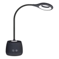 Lampe de table flexible à intensité variable et rechargeable LUSIA LED/5W/5V 3000/4000K 1200 mAh noir
